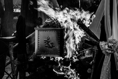 Full frame shot of ice cream in market