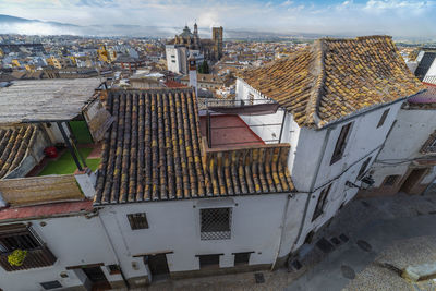 Views of granada and albaicín street