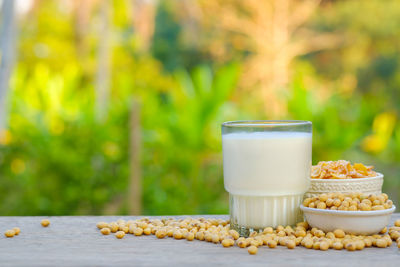 Close-up of drink on table