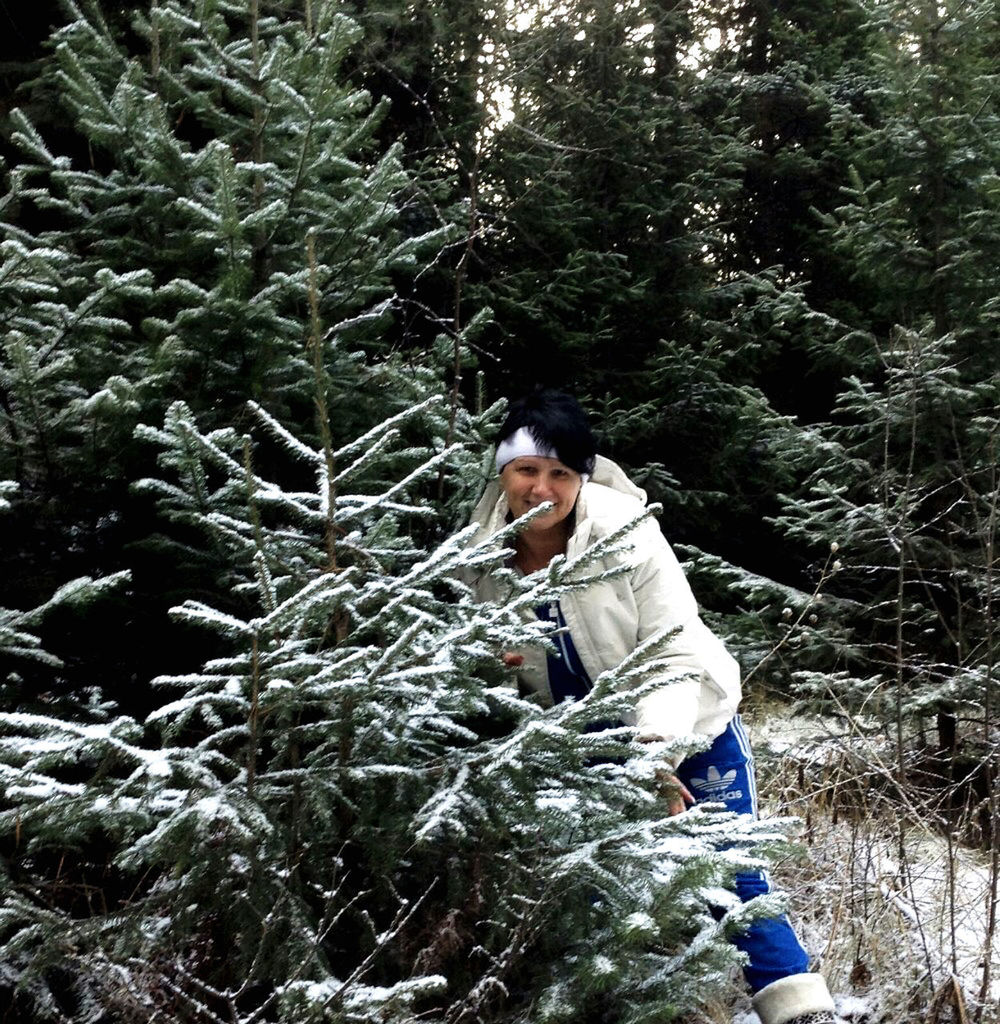 FULL LENGTH OF MAN STANDING IN FOREST DURING WINTER