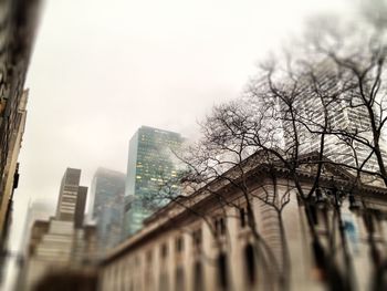 Low angle view of buildings against sky