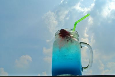 Close-up of drink on table