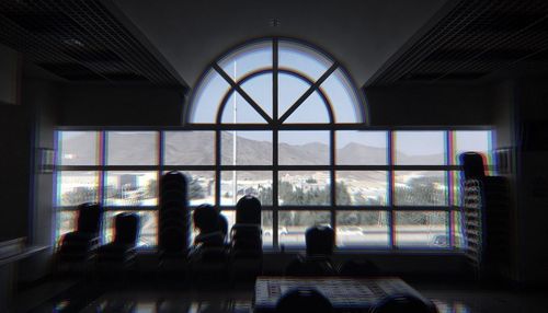 View of glass window