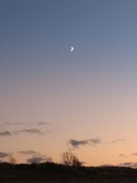 Scenic view of sky at night