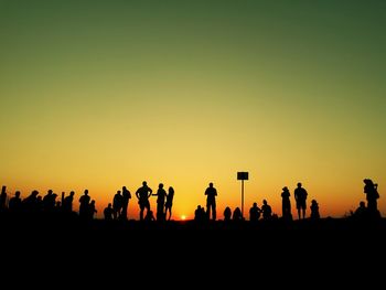 People at sunset