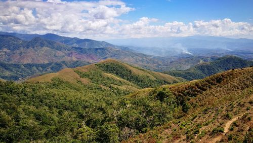 Scenic view of landscape against sky