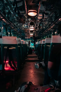 People sitting in train