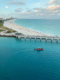 Scenic view of beaches and sea