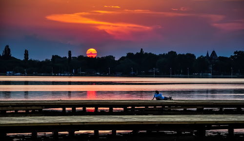 Scenic view of sunset