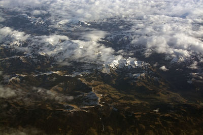 Scenic view of mountain against sky