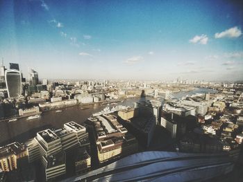 High angle view of cityscape