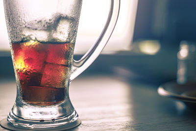 Close-up of drink on table