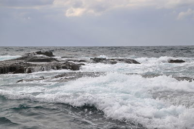 Scenic view of sea against sky