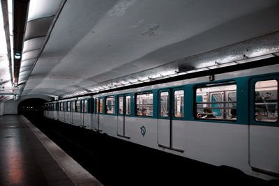 Train at railroad station