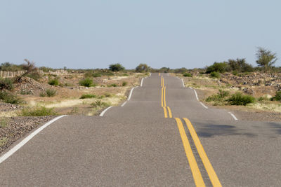 Road passing through a desert