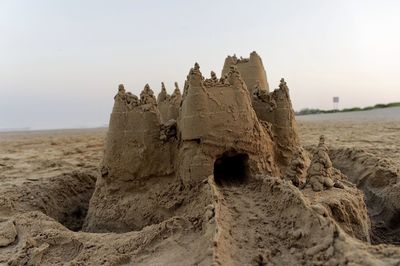 View of rocks on beach