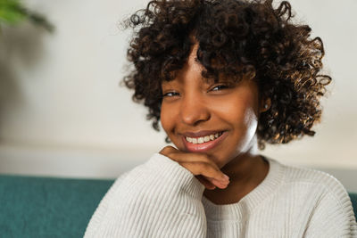 Portrait of young woman