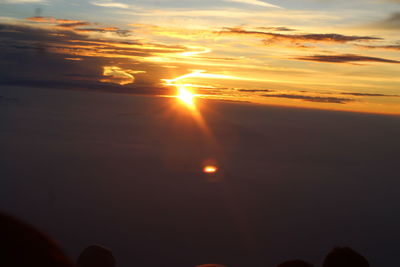 Scenic view of sunset sky