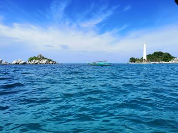 Scenic view of sea against sky