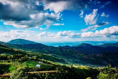 Scenic view of landscape against sky