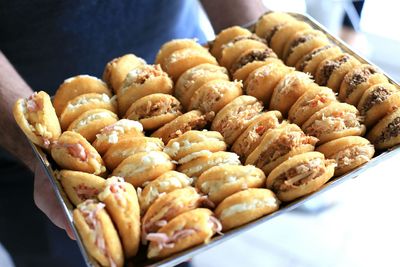 Close-up of sandwiches