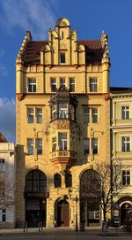 Prague, low angle view of building in the old town
