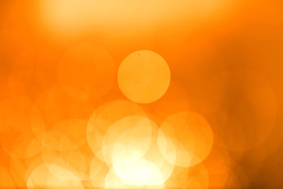 Defocused image of lights