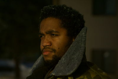 Close-up portrait of man