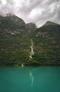 Briksdalen and olden, stryn, vestland, norway.