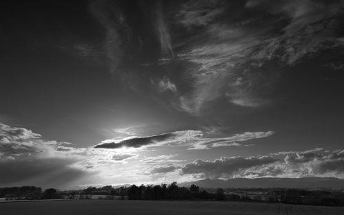 Scenic view of landscape against sky
