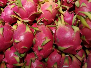 Full frame shot of fruits for sale in market