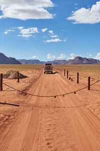 Scenic view of desert against sky