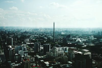 High angle view of city