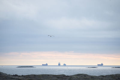 Scenic view of sea against sky