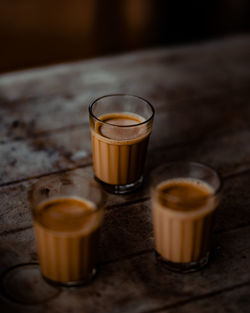 Close-up of coffee on table