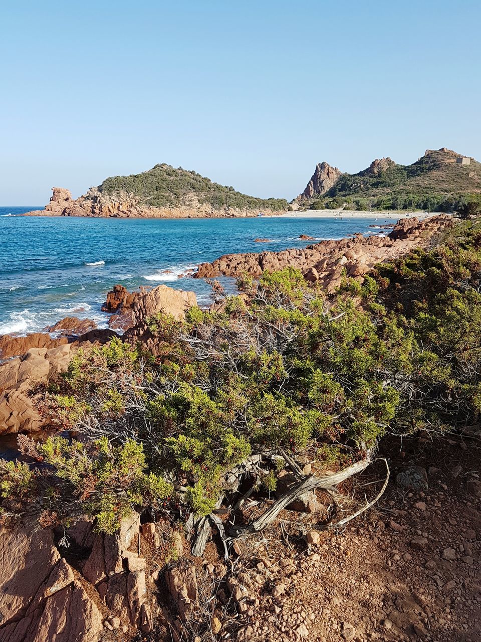 nature, clear sky, scenics, day, tranquil scene, tranquility, outdoors, rock - object, beauty in nature, sea, no people, water, mountain, sky