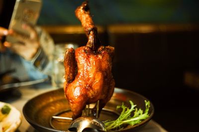 Close-up of object on table