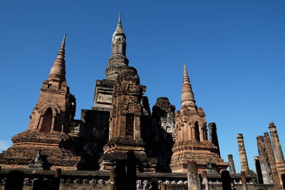 Low angle view of historical building against clear sky