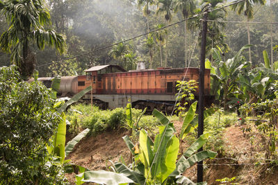 Built structure with trees in background