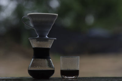 Close-up of drink on table