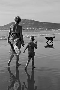 Children playing on beach