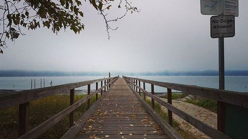 Pier on sea