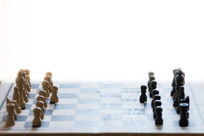 Full frame shot of chess board