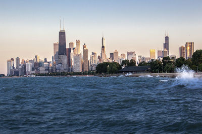 View of city at waterfront