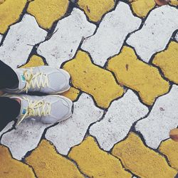 Full frame shot of yellow wall