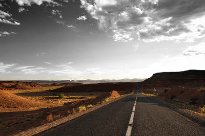 Country road passing through landscape