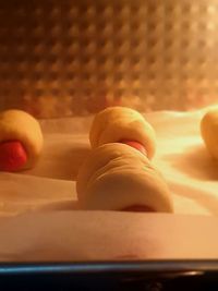 Close-up of cake on table