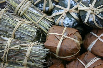 Full frame shot of logs