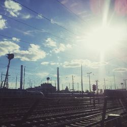 Sun shining through clouds