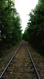 Railroad track on railroad track